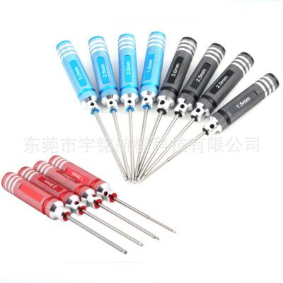 4 Bộ Tua Vít Lục Giác Thép Trắng Lô Mô Hình Máy Bay Bên Trong Dụng Cụ Lục Giác Bộ 4