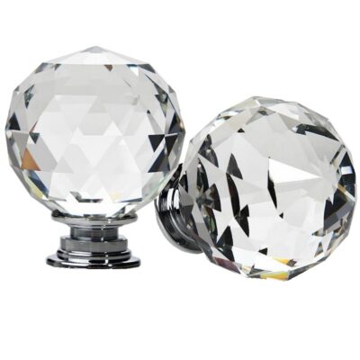 Nguồn nhà máy bán trực tiếp kính cửa gỗ phòng tắm tay cầm pha lê trong suốt đầu giường ngăn kéo tay cầm bằng thép không gỉ