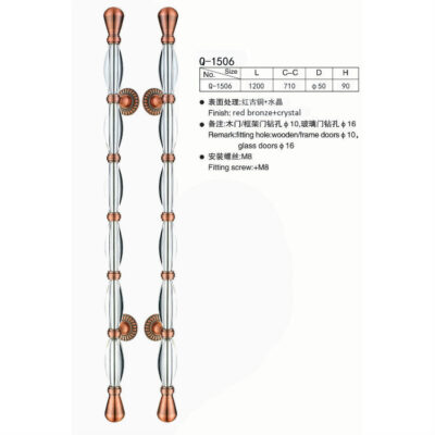 Mới phong cách Bắc Âu pha lê tay cầm bằng thép không gỉ khách sạn Câu lạc bộ KTV cửa kính cửa gỗ cát vàng tay cầm tròn cung cấp trực tiếp