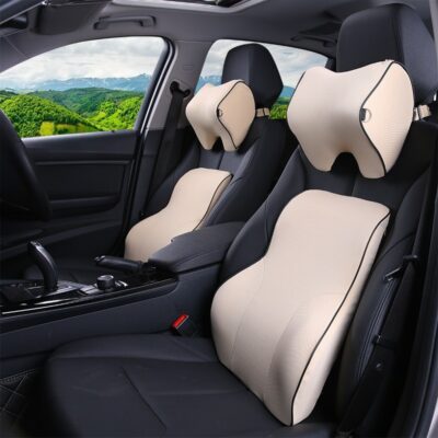 Gối Tựa Đầu Ô Tô Ô Tô Eo Hỗ Trợ Bộ Ô Tô Cổ Gối Gối Tựa Đầu Nội Thất Ô Tô Nhớ Cotton Bán Buôn