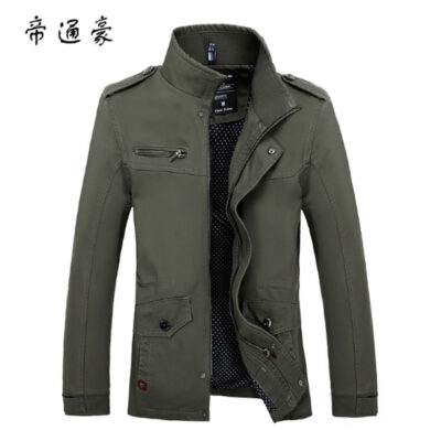 Xu hướng áo khoác nam mới của Amazon áo khoác nam giản dị áo khoác mỏng phù hợp với tất cả các trận đấu tại nhà máy sản xuất quần áo nam