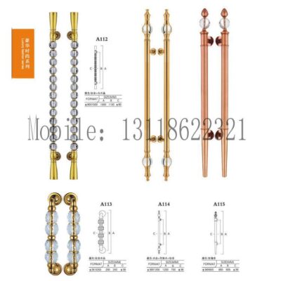 Tay nắm cửa khách sạn bằng đồng chạm nổi bằng thép không gỉ tay cầm bằng đồng nguyên chất chạm khắc bằng đồng sang trọng cao cấp