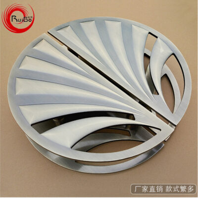 Tay cầm tấm nhôm hình bán nguyệt chạm khắc cửa kính tay nắm cửa gỗ cổ Trung Quốc tay nắm cửa sang trọng tay cầm lớn