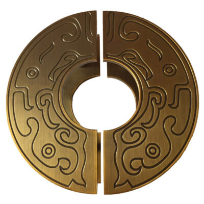 Tay vịn hình bán nguyệt sang trọng kiểu Trung Quốc hiện đại hoa văn cổ xưa tay nắm cửa cửa kính tay nắm cửa gỗ Tương Vân lối ra