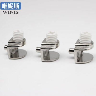 Kẹp kính hợp kim kẽm mạ niken 8mm tấm có thể điều chỉnh màn hình tủ rượu kệ phụ kiện bán buôn nhựa cửa phòng tắm