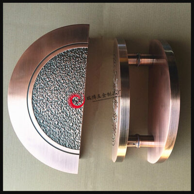 Tay nắm hình bán nguyệt chạm khắc bằng hợp kim nhôm phong cách Trung Hoa mới Phong cách châu Âu tay nắm cửa sang trọng cửa kính tay nắm cửa gỗ tay nắm cửa