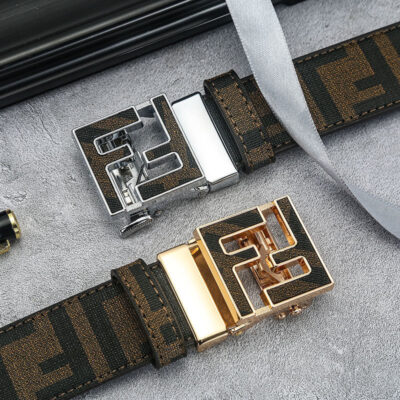 Lớp trên cùng thắt lưng da bò da mới khóa tự động cao cấp thanh niên hợp thời trang thắt lưng nam lưới đỏ công sở