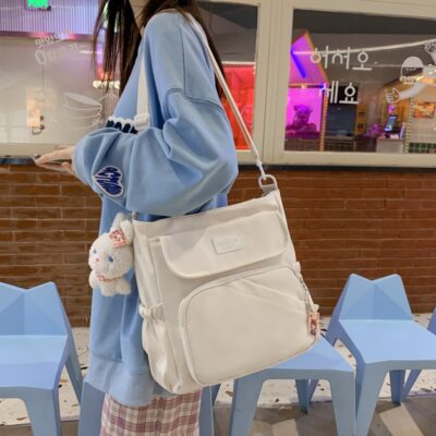 Túi đeo vai đơn dành cho nữ văn học và nghệ thuật nhỏ tươi mới 2023 Túi dạy kèm cô gái mềm mại Tang Niersen Xu hướng túi xách Nhật Bản