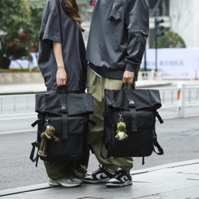 Năm 2023 Ba Lô Nam Thời Trang Mới Flip Cover Nhật Bản Chống Nước Công Suất Lớn Du Lịch Giải Trí Không Có Mặt Dây Chuyền