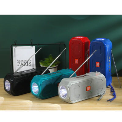 Mới TG280 Năng Lượng Mặt Trời Loa Bluetooth Không Dây Có Đèn LED Di Động Ngoài Trời Thẻ Âm Thanh TWS