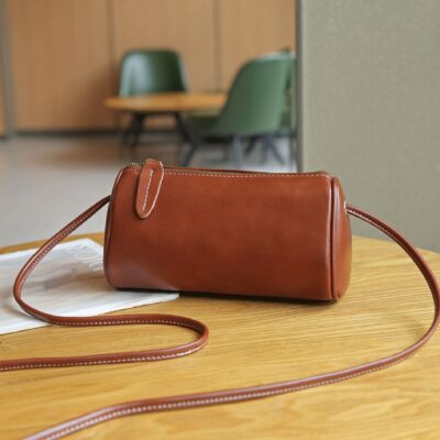 Rau củ rám nắng túi xách nữ thời trang phù hợp mới hợp thời trang mùa hè đeo vai thường ngày Túi da bò lớp trên cùng túi ví đựng tiền xu