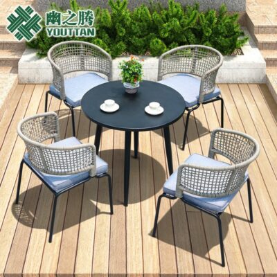 Bạn Zhiteng Ngoài Trời Bàn Ghế Vườn Vườn Bắc Âu Bàn Ăn Đồ Nội Thất Giải Trí Ngoài Trời Sân Thượng Ban Công Bộ