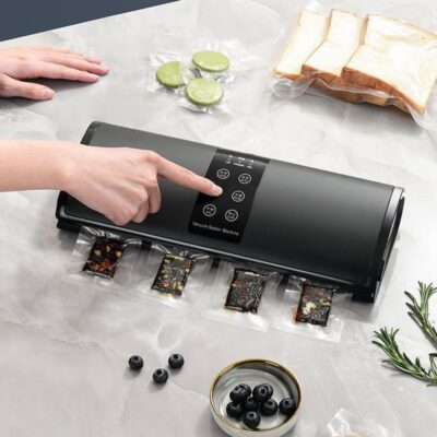 Máy hút chân không hoàn toàn tự động tất cả trong một máy bảo quản bao bì thực phẩm gia đình máy hút chân không nhỏ Máy bọc nhựa nhà bếp