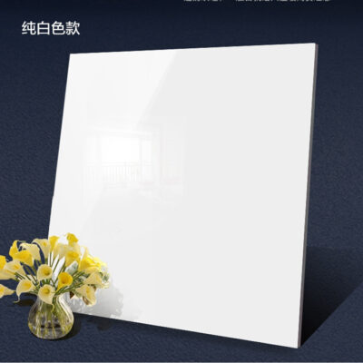 Màu đen tinh khiết bằng đá cẩm thạch được đánh bóng hoàn toàn bằng kính 800x800 gạch lát nền phòng khách gạch tráng men gạch lát nền sáng