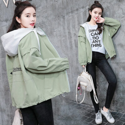 Áo khoác nữ mùa xuân và mùa thu phiên bản Hàn Quốc phong cách Harajuku dáng rộng thường ngày học sinh cấp hai áo khoác đồng phục bóng chày nữ