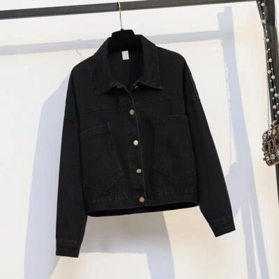 Áo khoác denim màu trắng áo khoác nữ xuân thu 2022 phong cách hàn quốc áo khoác giản dị nam nhỏ phù hợp xu hướng hàng đầu