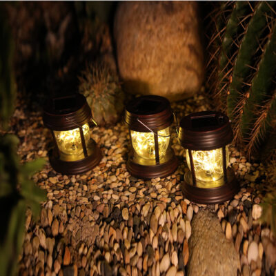 năng lượng mặt trời Xuất khẩu ngoài trời sân vườn cỏ ánh sáng ban đêm trang trí ngoài trời bầu không khí cắm trại ánh sáng đèn ngủ đèn treo