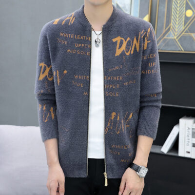 Mùa Xuân Và Mùa Thu 2021 Vàng Mới Áo Len Chồn Cardigan Nam Phong Cách Hàn Quốc Mỏng Nón Kết Nam Nữ Thời Trang Thời Trang Thu Đông