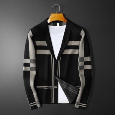 Áo len dệt kim một hàng khuy cho nam mùa thu đông 2022 Áo len mỏng thời trang phong cách Hàn Quốc