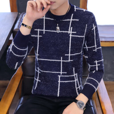 Quần Áo Nam Hợp Thời Trang Nam Cổ Tròn Dệt Kim Thu Đông 2022 Cơ Bản Áo Len Cổ Tròn Hợp Thời Trang Nam Dệt Kim Nam 804