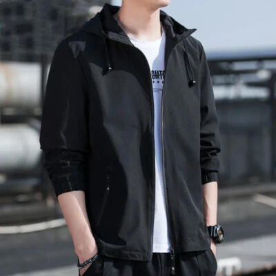 Áo khoác nam xuân thu 2022 áo khoác nam mỏng mới phong cách Hàn Quốc áo khoác có mũ hợp thời trang bán trực tiếp tại xưởng