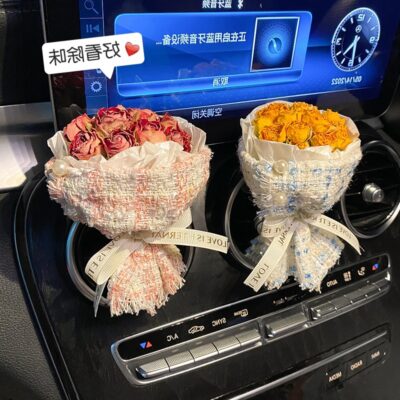 Xông Phòng Ô Tô Điều Hòa Không Khí Thông Hơi Nước Hoa Hoa Khô Trang Trí Phụ Kiện Ô Tô Hoa Hồng Nội Thất Ô Tô Vật Dụng