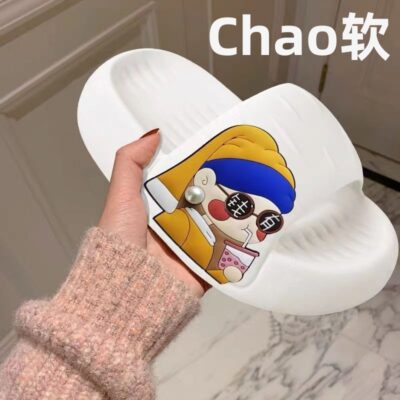 Cảm giác giẫm lên phân dép đi trong nhà nữ mùa hè ngoài trời mặc trong nhà gia đình nhà tắm chống trượt phụ nữ giàu có đế dày dép và dép đi trong nhà mùa hè phụ nữ