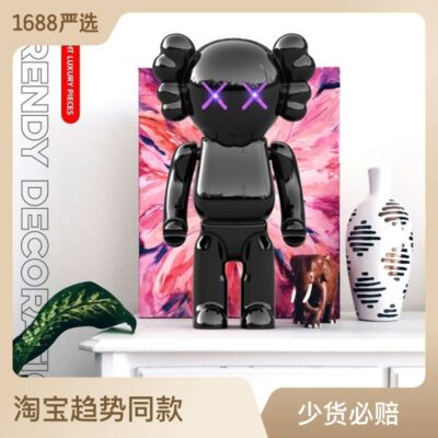 Bạo Lực Gấu Lưới Đỏ Loa Bluetooth Không Dây Nhà Máy Tính Để Bàn Trang Trí Phòng Khách Đèn Trang Trí Sang Trọng Loa Siêu Trầm Âm Thanh Máy Tính