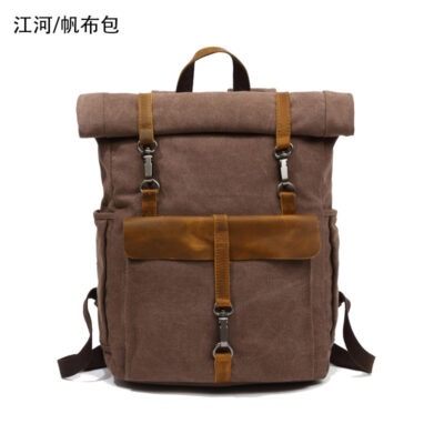 Túi Leo Núi Ngoài Trời Công Suất Lớn Ba Lô Nam Da Thật Ba Lô Châu Âu Và Mỹ Học Túi Du Lịch Giải Trí