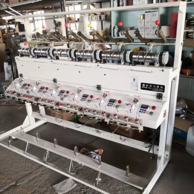 Máy kéo sợi đơn điều khiển một trục có thể đếm mét, ngắt tốc độ CNC, tự dừng, ba trong một