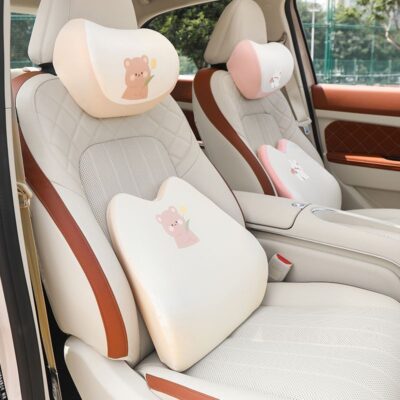 Gối tựa cổ ô tô gối cổ hoạt hình mút trang trí nội thất ô tô Gối lót ghế ô tô Gối thắt lưng mùa hè