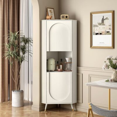 Tủ góc đá phiến mới phòng khách kệ đa năng đẹp tủ góc sang trọng thay đồ tủ trà tối giản hiện đại