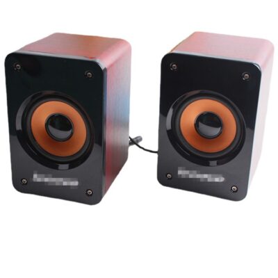 Nhà máy trực tiếp bán buôn 666 loa gỗ hoạt động 2.0 piano sơn loa máy tính bằng gỗ nguyên chất loa công suất