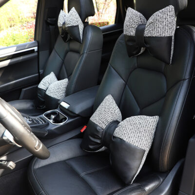 Nội Thất Ô Tô Cung Cấp Nơ Gối Đầu Eo Nhỏ Hương Khâu Da Cổ Gối Gối Mùa Hè