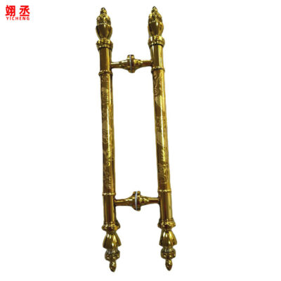 Châu Âu Retro Thủ Công Khắc Tay Cầm Cửa Gỗ Cửa Khách Sạn Cửa Tay Cầm Cửa Kính Tay Cầm Lớn