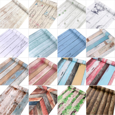 Giấy dán tường vân gỗ tự dính giả vân gỗ giấy dán tường tự dính chống thấm nước và chống ẩm nhà hàng khách sạn ký túc xá máy tính để bàn bàn tủ cải tạo dán