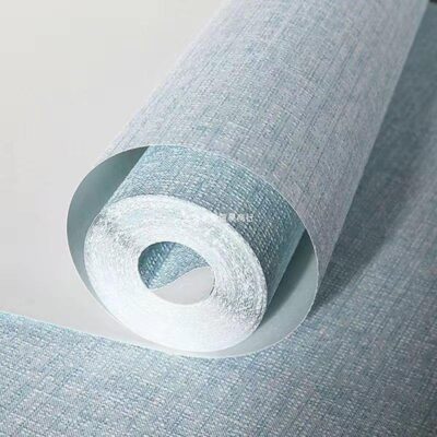Giấy dán tường không dệt màu tinh khiết, cải thiện nhà, văn phòng, khách sạn, phòng ngủ, phòng khách, TV nền, giấy dán tường, giao hàng keo không tự dính