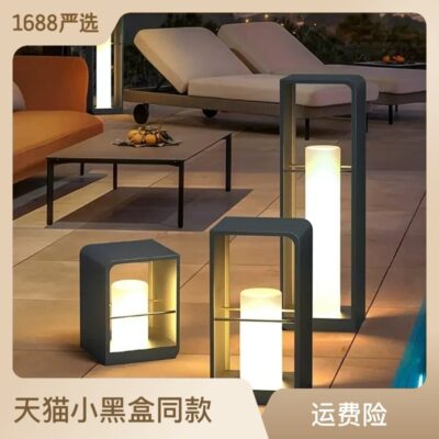 Sân vườn ngoài trời bãi cỏ đèn trang trí sân vườn ngoài trời không khí cảnh quan đèn bãi cỏ năng lượng mặt trời đèn thép không gỉ không thấm nước