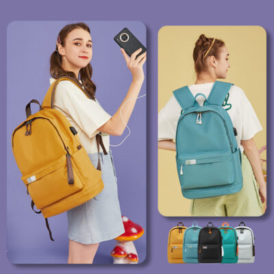 Ba Lô Nữ Mới Hợp Thời Trang Schoolbag Học Sinh Trung Học Đại Học Du Lịch Giải Trí Trung Tính Màu Vải Oxford Ba Lô Bán Buôn