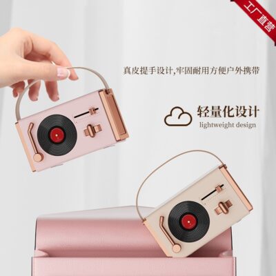 Retro Âm Thanh Bluetooth Mini Di Động Nhỏ Âm Thanh Gia Đình Loa Siêu Trầm Không Dây Chất Lượng Âm Thanh Cao Quà Tặng Ngoài Trời