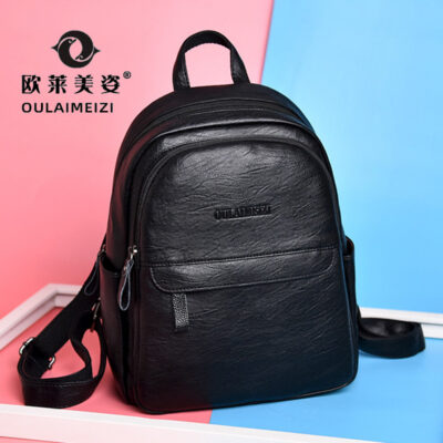 Ba lô túi đeo vai mới dành cho nữ phù hợp với tất cả các phiên bản Hàn Quốc túi đi học du lịch chống trộm dung lượng lớn bằng da mềm ba lô túi phong cách ins