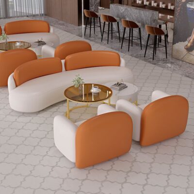 Bàn ghế sofa đẹp đẹp mới sang trọng thương mại hộ gia đình sofa đôi đơn kết hợp phòng khách căn hộ nhỏ khu vực nghỉ ngơi tiếp nhận hàng thẳng