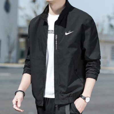 Áo Khoác Nam 2023 Mùa Thu Mới Nam Áo Khoác Triều Thương Hiệu Nam Cổ Đứng Đồng Phục Bóng Chày Mỏng áo Khoác Nam