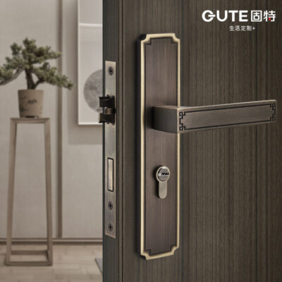 Tốt Mới Phong Cách Trung Hoa Khóa cửa Bằng Đồng Trong Nhà Phòng Ngủ Chia Khóa Bằng Đồng Nguyên Chất Khóa cửa Phòng Tay Cầm Khóa Tắt Tiếng Khóa Hộ Gia Đình