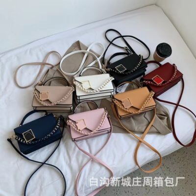 Họa Tiết Thời Trang Túi Đeo Chéo Phong Cách Nước Ngoài Mới 2023 Dây Xích Đeo Vai Túi Xách Nữ Túi Vuông Nhỏ