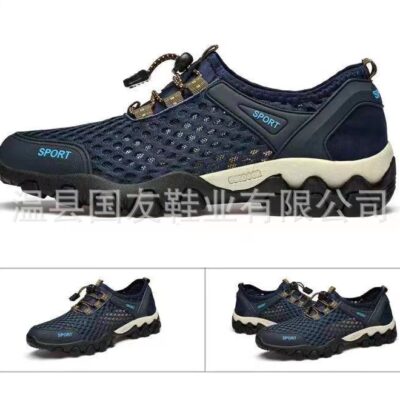 Giày nam giày lưới mùa hè giày lội nước thoáng khí giày chạy bộ thể thao và giải trí nam phiên bản Hàn Quốc của giày vải lưới leo núi