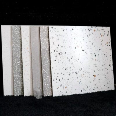 Gạch terrazzo màu xám 600x600 phòng khách gạch lát nền phòng ăn chống trượt 800x800 kỹ thuật màu gạch ốp tường cổ