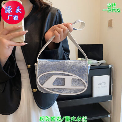 Baigou hành lý diesele túi nữ nhỏ tươi văn học sát nách túi đeo vai đơn túi đeo chéo túi nữ thời trang túi công sở