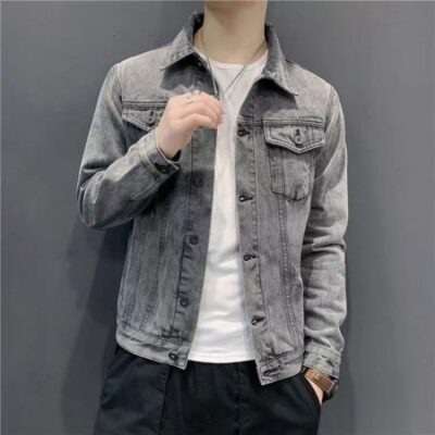Quần áo denim áo khoác denim nam mùa xuân và mùa thu mới đẹp trai phiên bản Hàn Quốc áo khoác mỏng mùa xuân nam