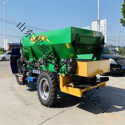 Máy rải phân ba bánh nông nghiệp Máy rải phân lên men phân muối Máy rải phân hữu cơ Máy rải phân bò Máy rải phân